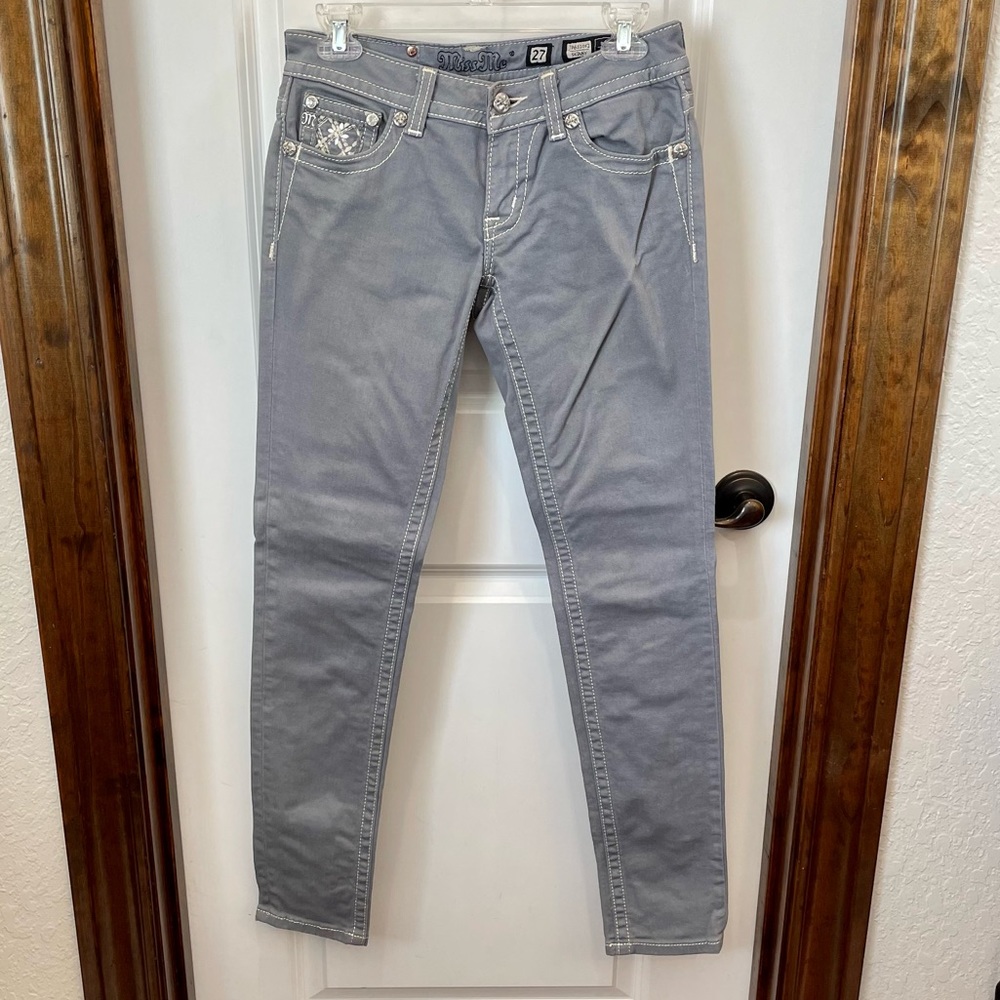 Women’s Miss Me Skinny Jeans Gray